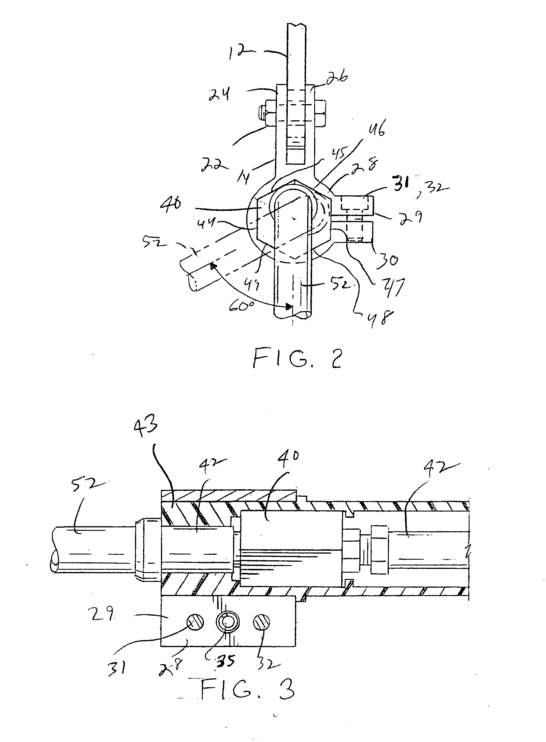 Hex mount for welding torch