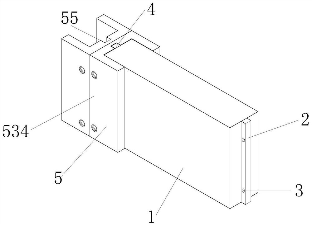 Construction wall connecting structure with high stability