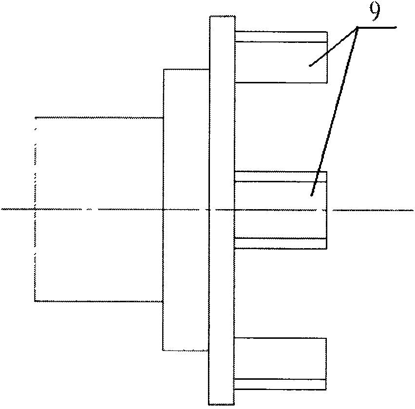 Cross elastic connection device of high-pressure pump shaft and transmission shaft of engine