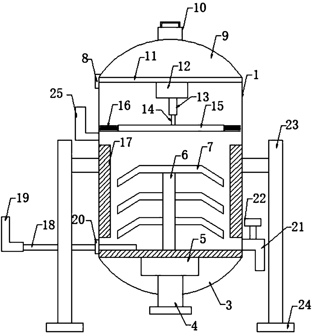 Convenient-to-clean mechanical automation stirring device