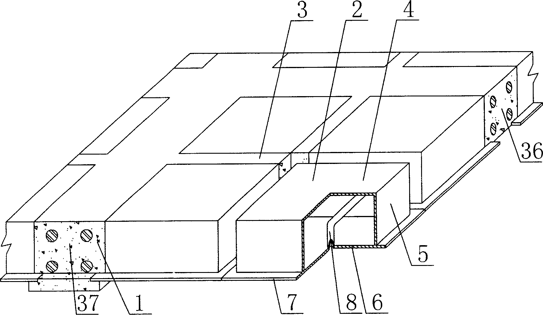 Cast-in-place concrete hollow plate