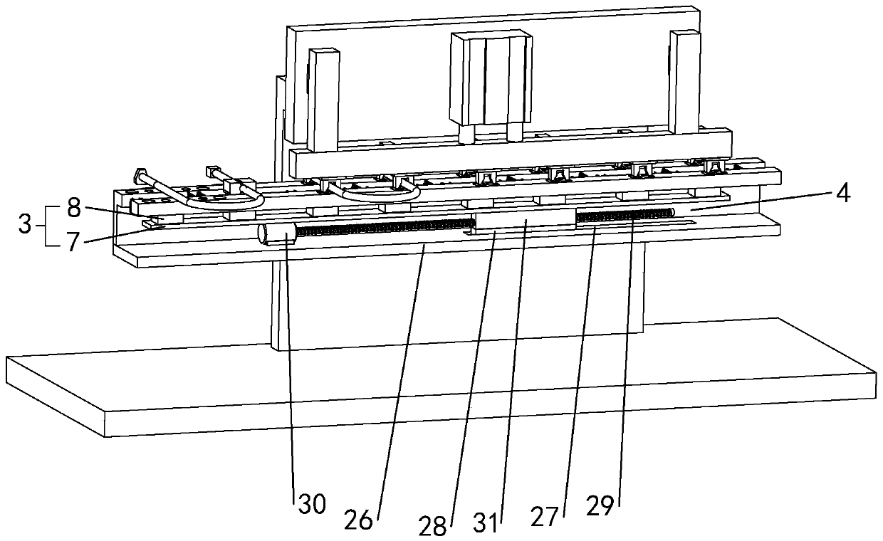 Circulating conveying device of power line correction station