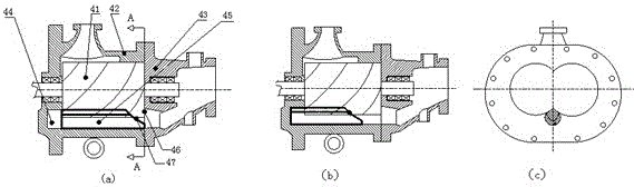 A single-unit two-stage variable-frequency screw compressor with adjustable internal volume ratio