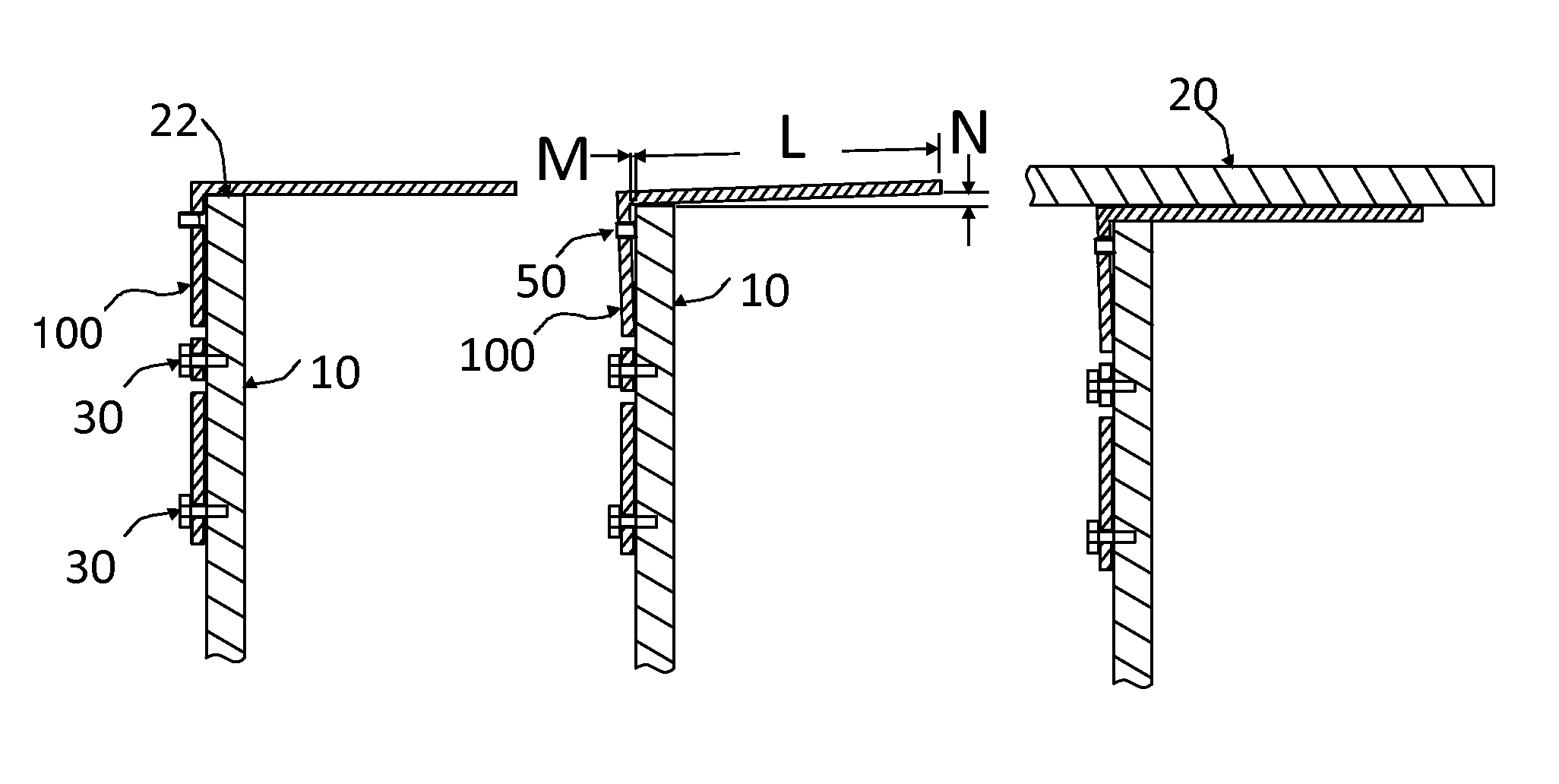 Low profile adjustable lift bracket