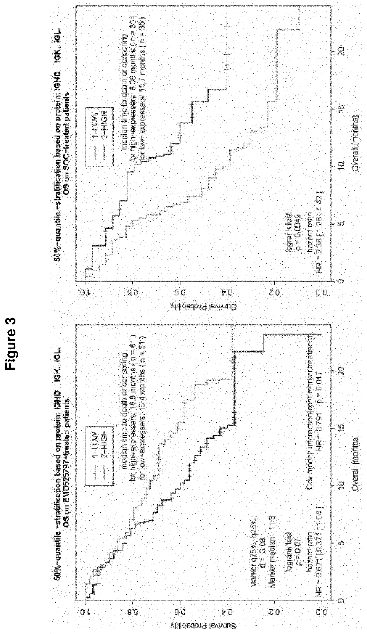 Method of treating solid cancers and/or metastases thereof with pan AV integrin inhibitor, medicaments therefore, and a method of predicting the clinical outcome of treating solid cancers and/or metastases thereof