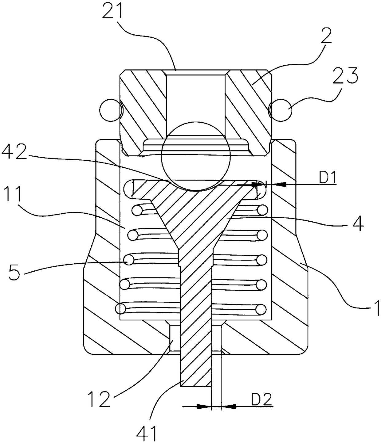 Silencing improved control valve for oil pump