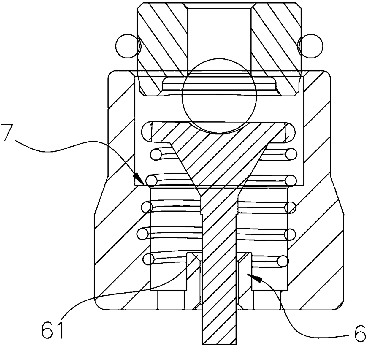 Silencing improved control valve for oil pump