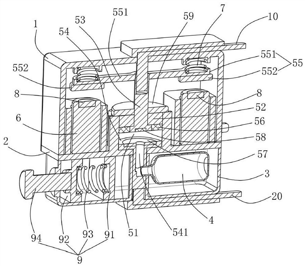 Arc-free high-performance relay with adjustable natural on-off state and using method thereof