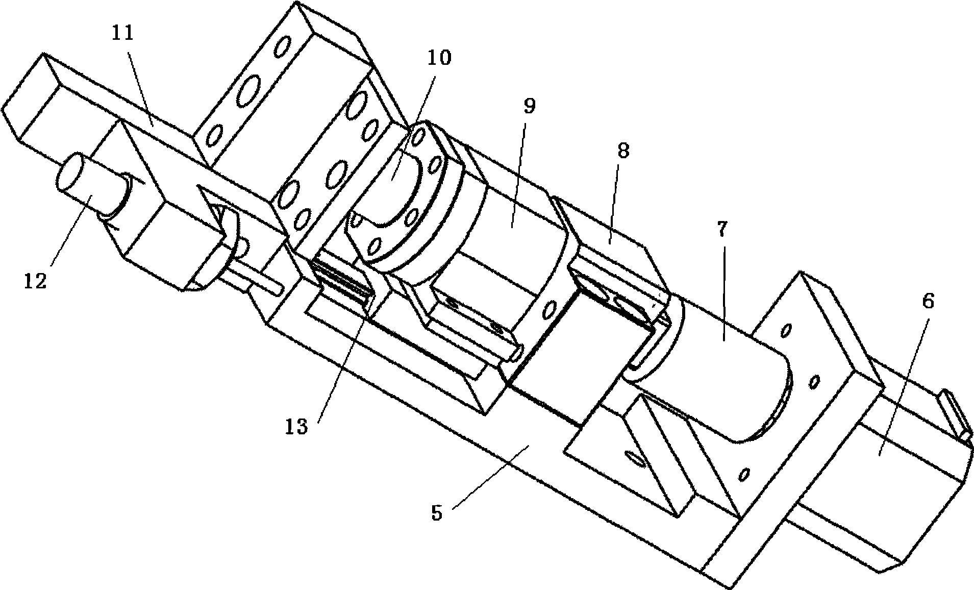 Detection adjusting apparatus and method for thin slab assembly