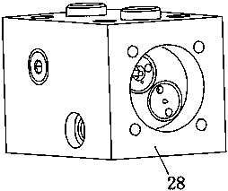 Plate-type four-position four-way cone valve direct-acting type electromagnetic reversing hydraulic valve