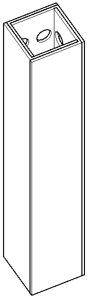 L-shaped closed permanent column template