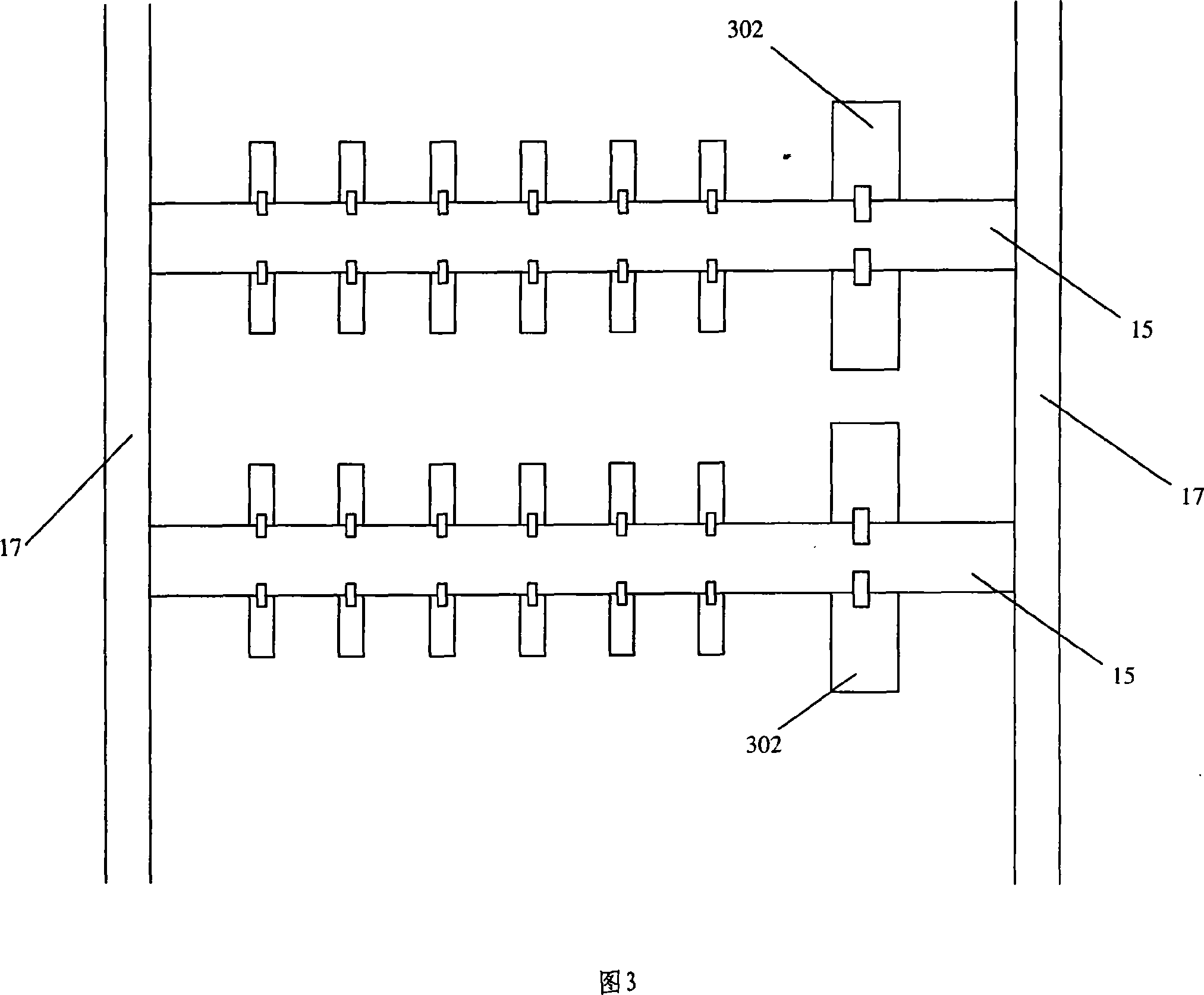 Vulcanizing tank device with novel suspending structure