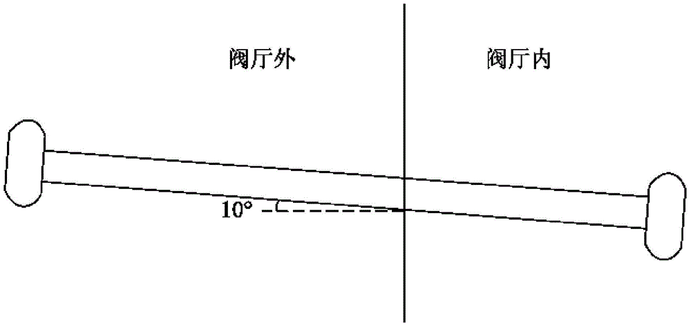 Layout structure and design method of wall-piercing bushing for UHV DC project pole line