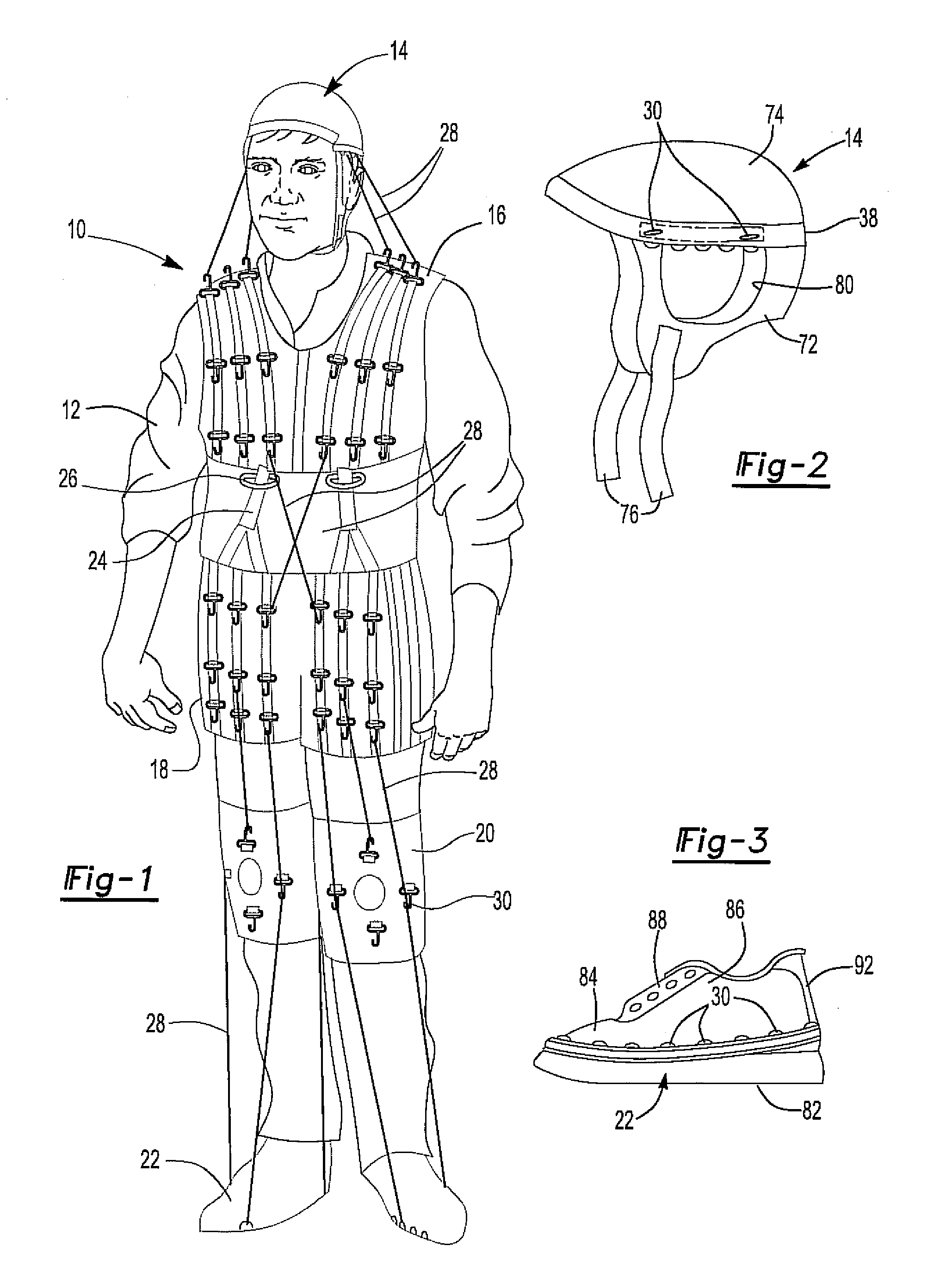 Neurological motor therapy suit