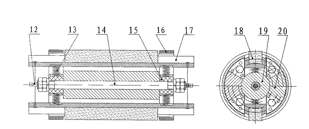 Long round pipe inner surface processing equipment and process thereof