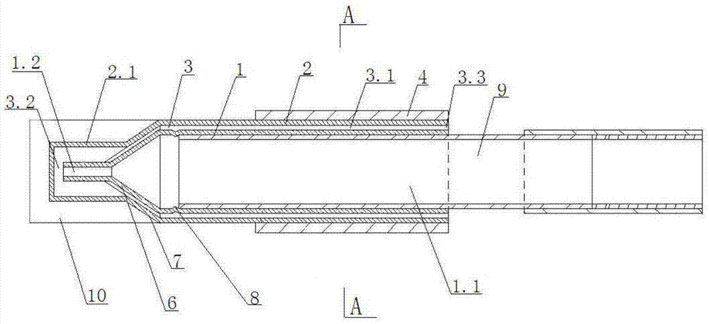 Rear air inlet type heat-conducting smoking device