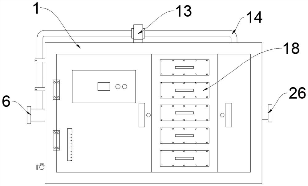 Waste gas treatment box for workshops