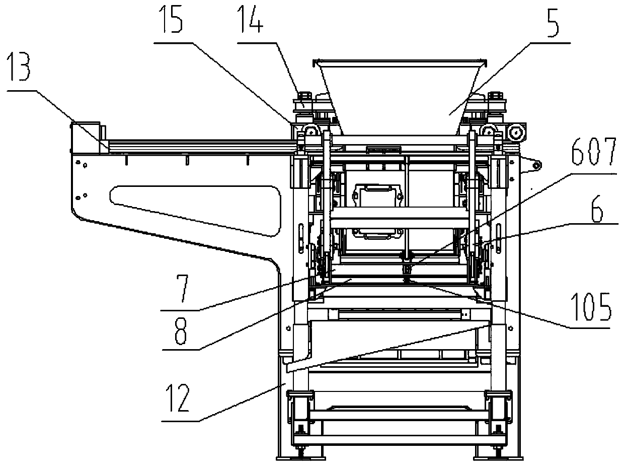 Hydraulic control system of building block forming machine