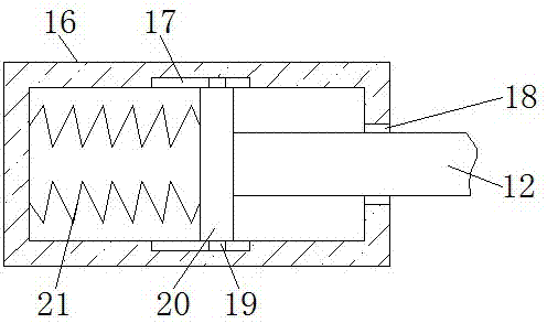 Vibration absorbing base of mining machine