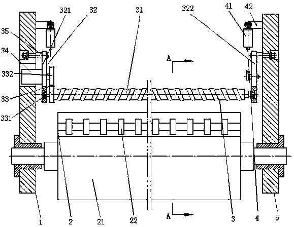 Follow-up press roll device controlled by air cylinders