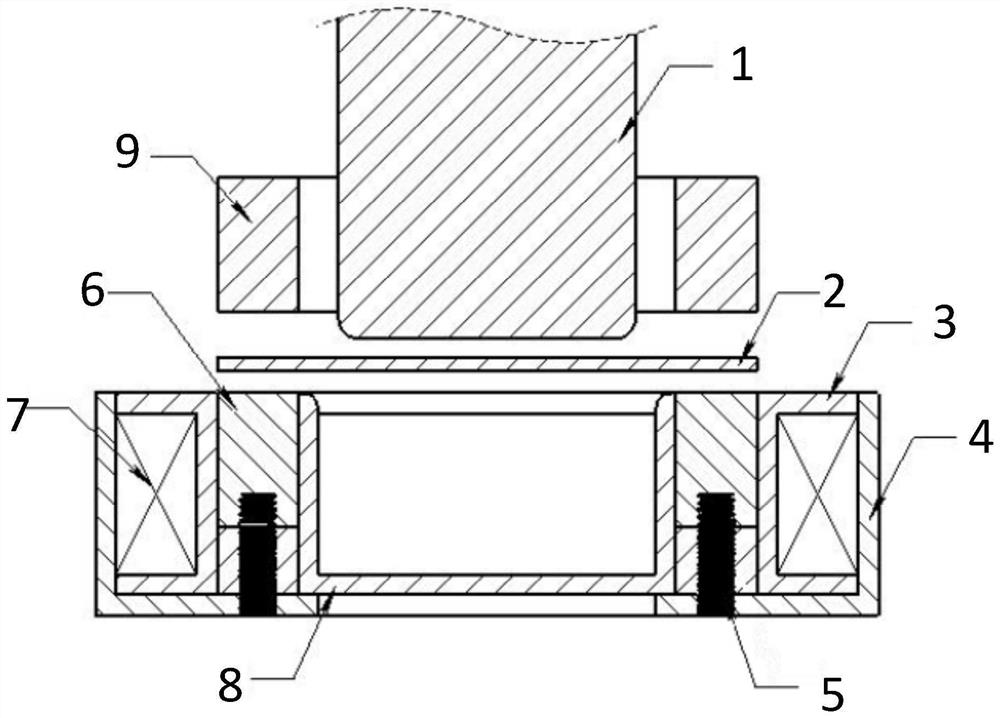 Die blank holder device and application method thereof