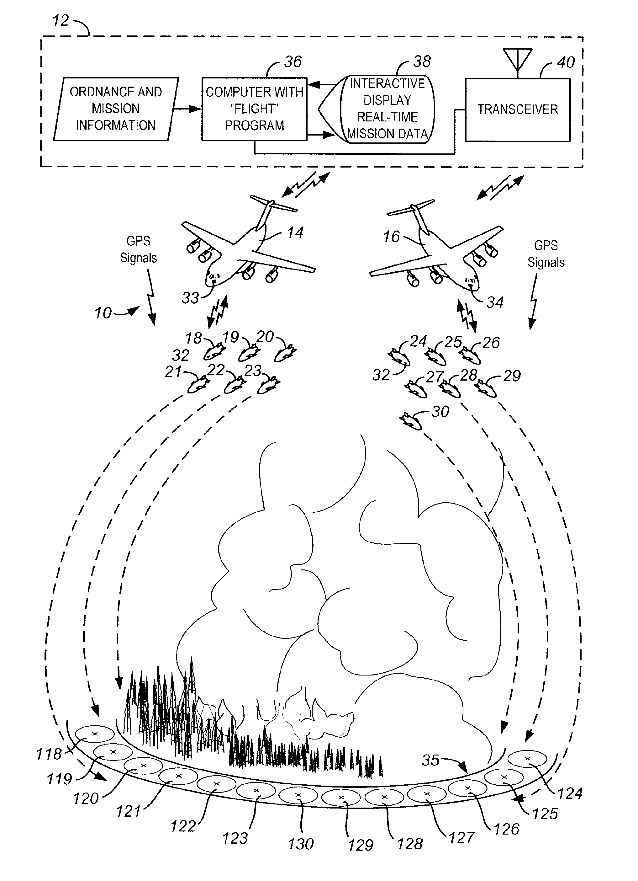 System for aerial delivery of fire retardant