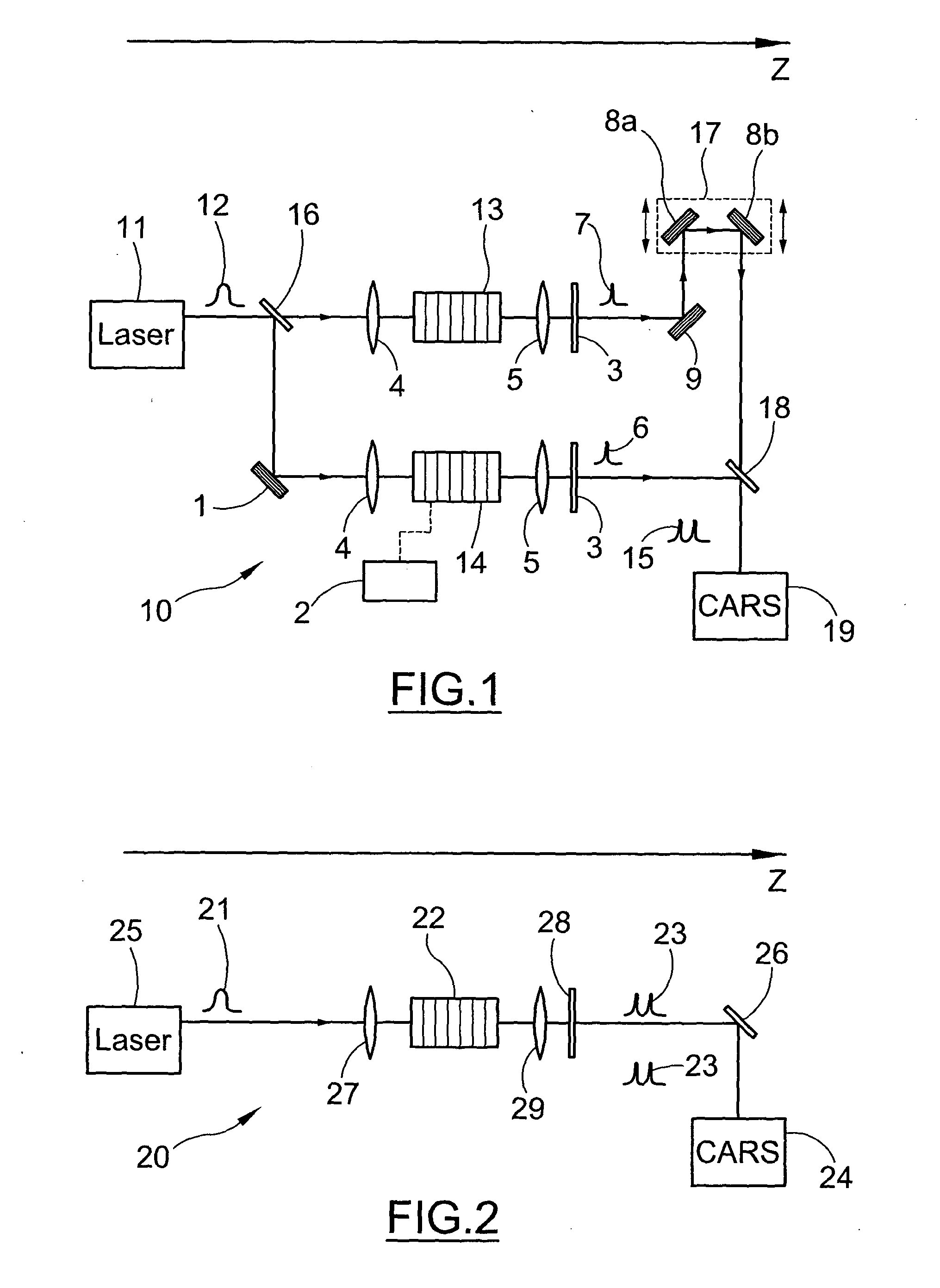 System for Generating Raman Vibrational Analysis Signals