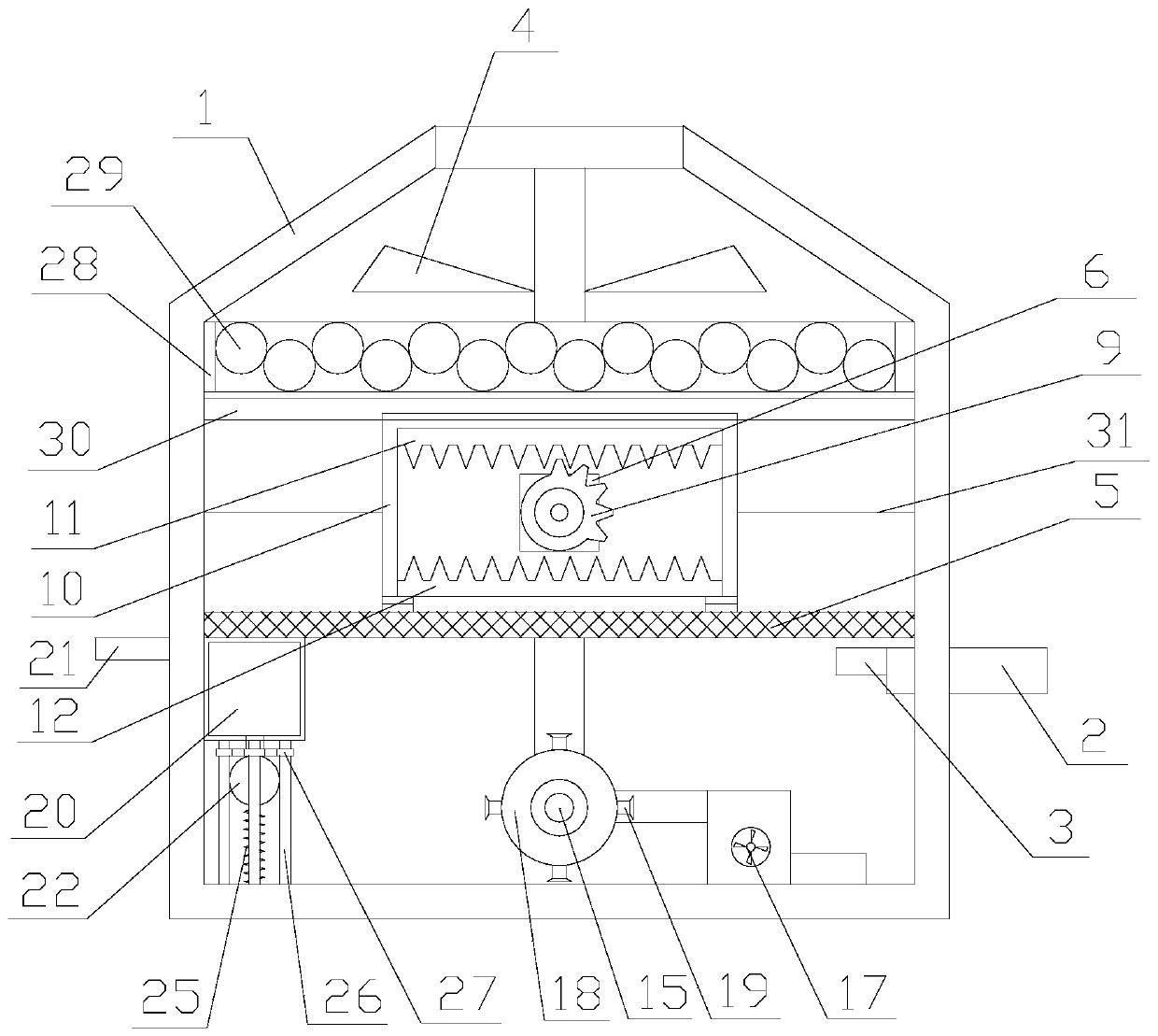 Anti-blocking negative ion air purification device