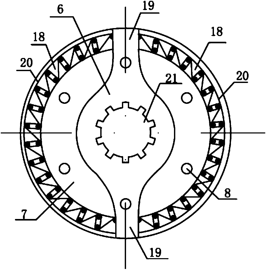 Torsion fatigue test device and method of arc-shaped springs