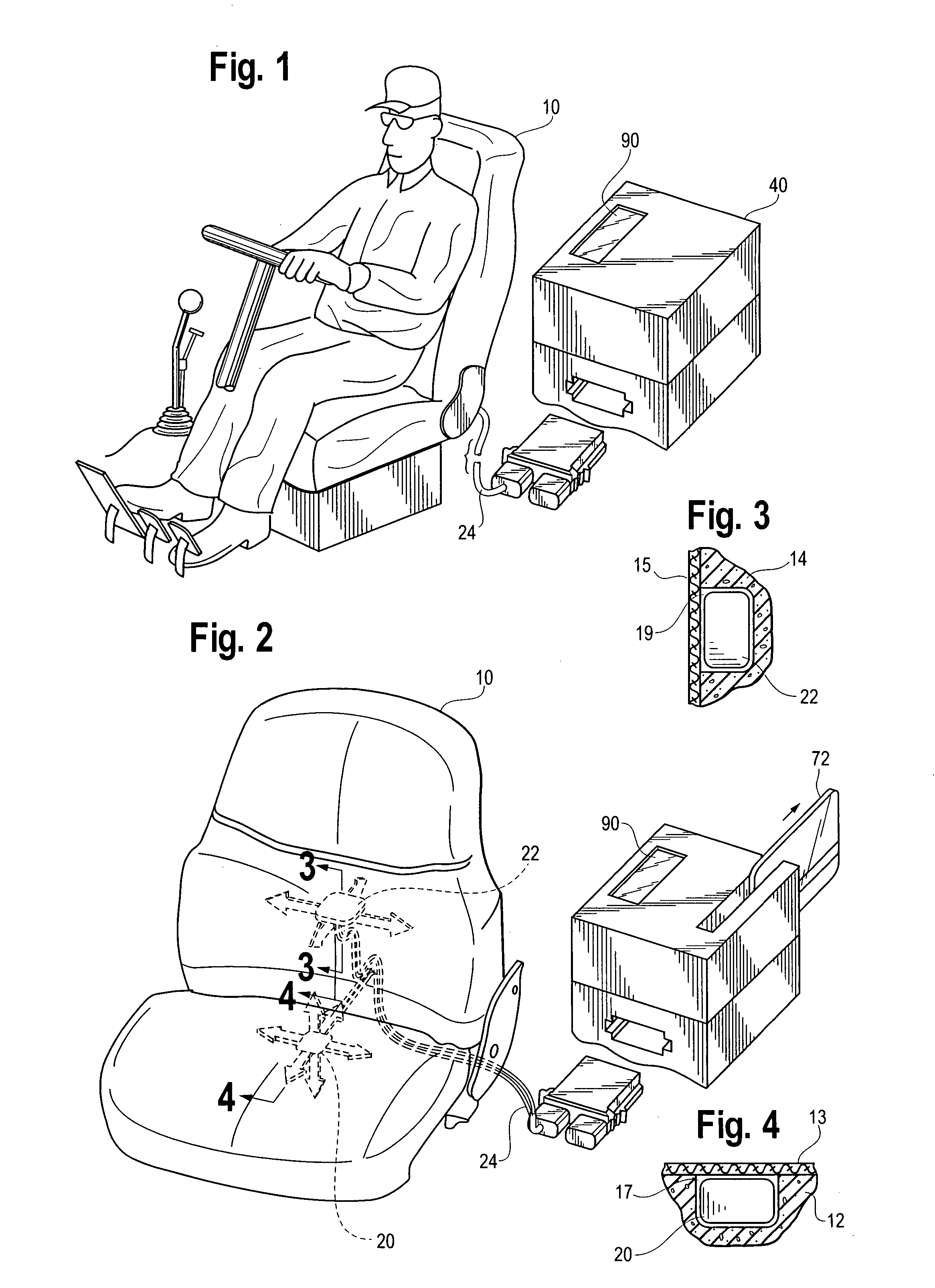 Vehicle seat with vibration monitoring ability