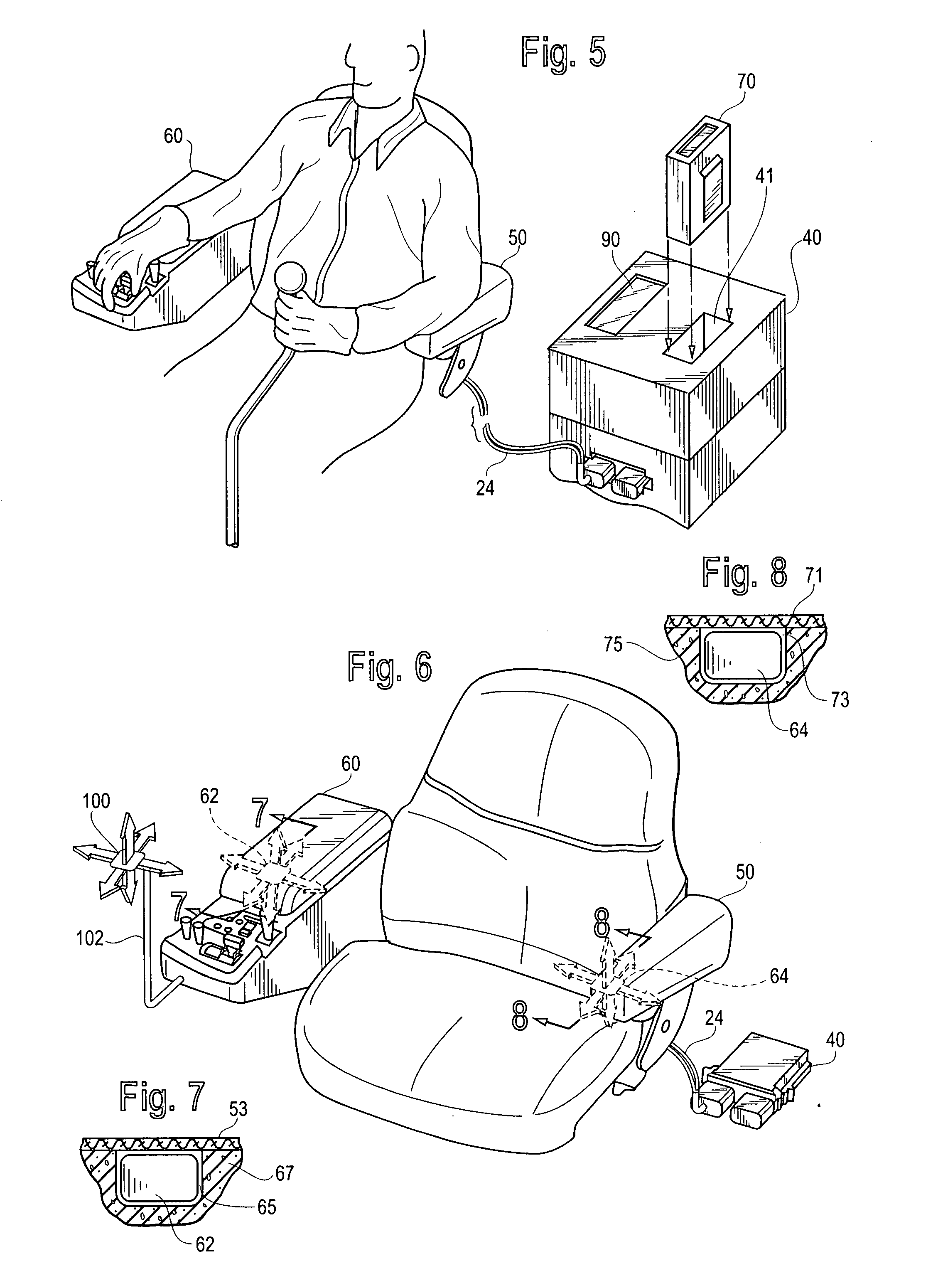 Vehicle seat with vibration monitoring ability