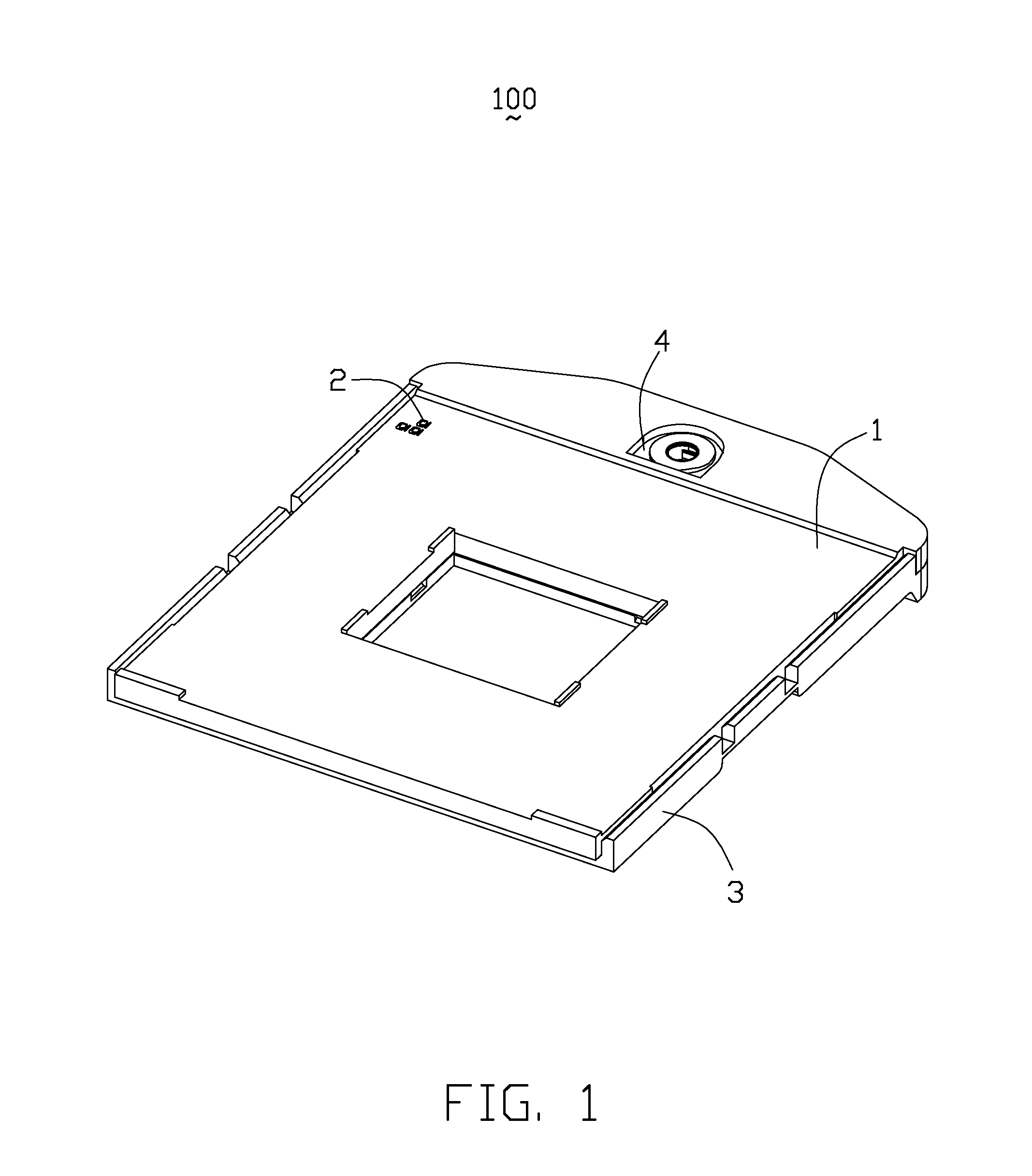 Zero insertion force contact and socket connector having the contact