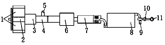 Production line for producing high-grade direct zinc oxide and technical process of production line