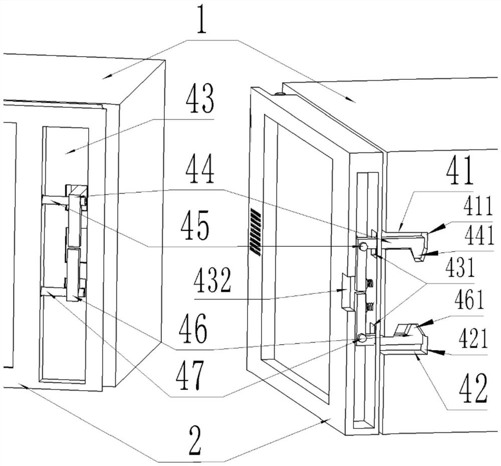 A hidden handle door device