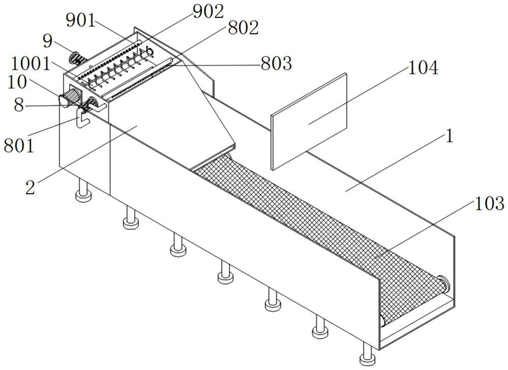 Speed-adjustable stainless steel chain plate type boiling water enzyme deactivation machine