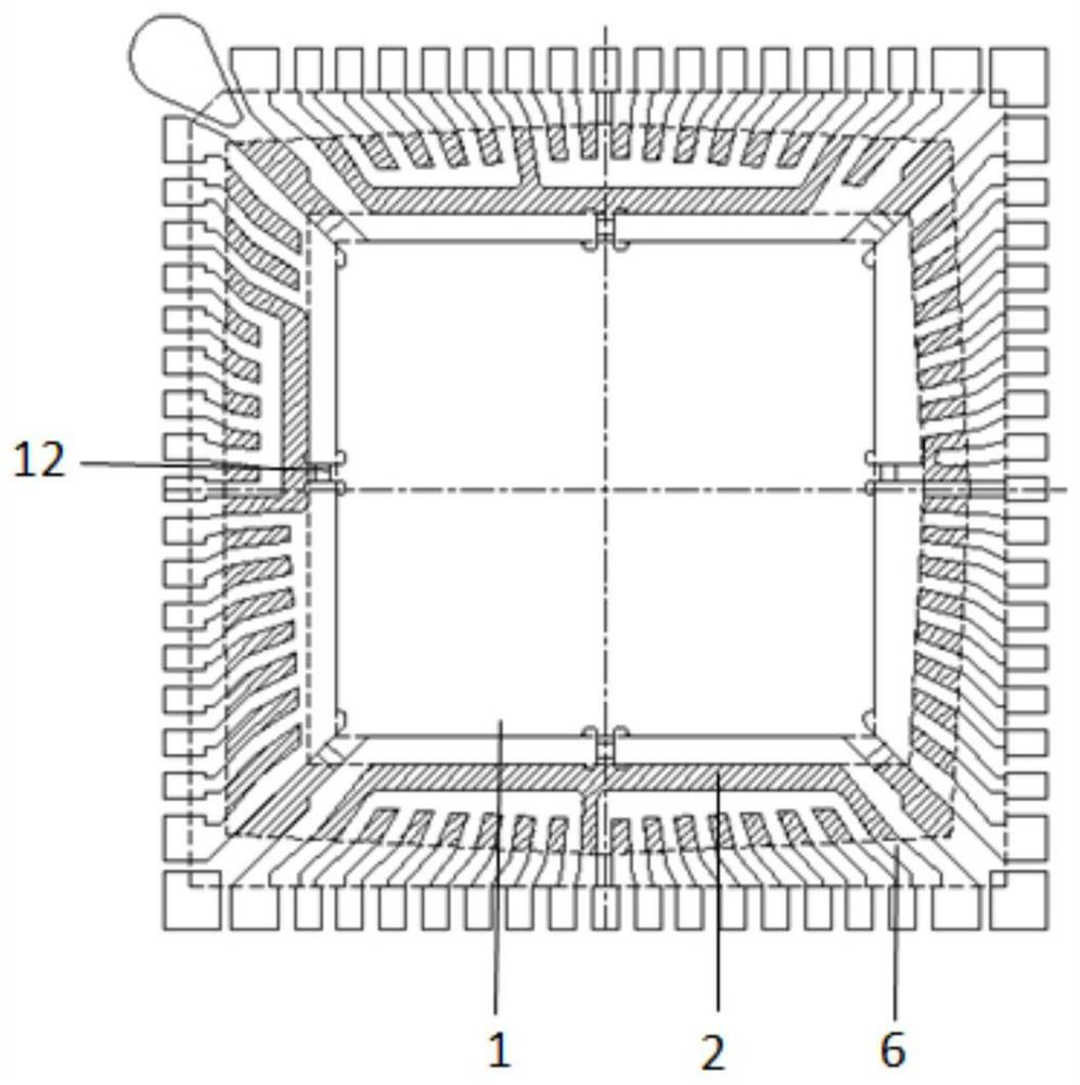 Planar packaging piece and production method thereof