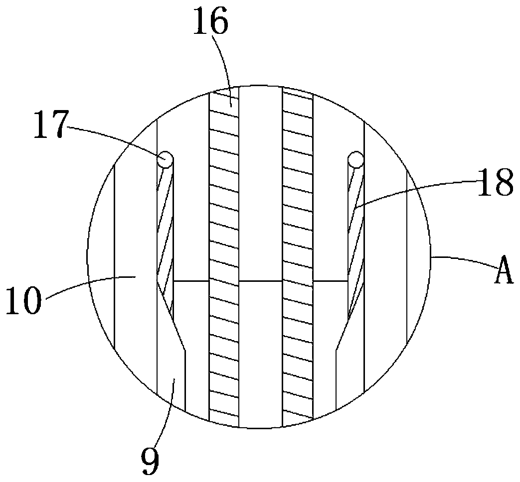 Extrusion device for producing plastic woven bags