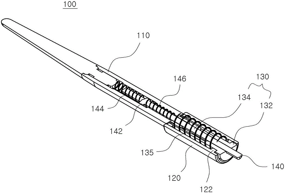 Axial rotating type semipermanent make-up tool