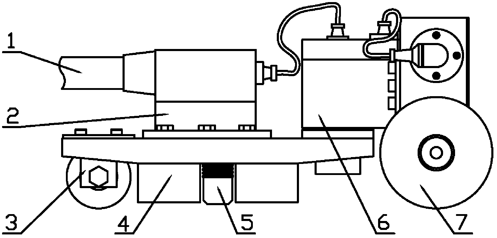 Detecting device of storage tank soleplate