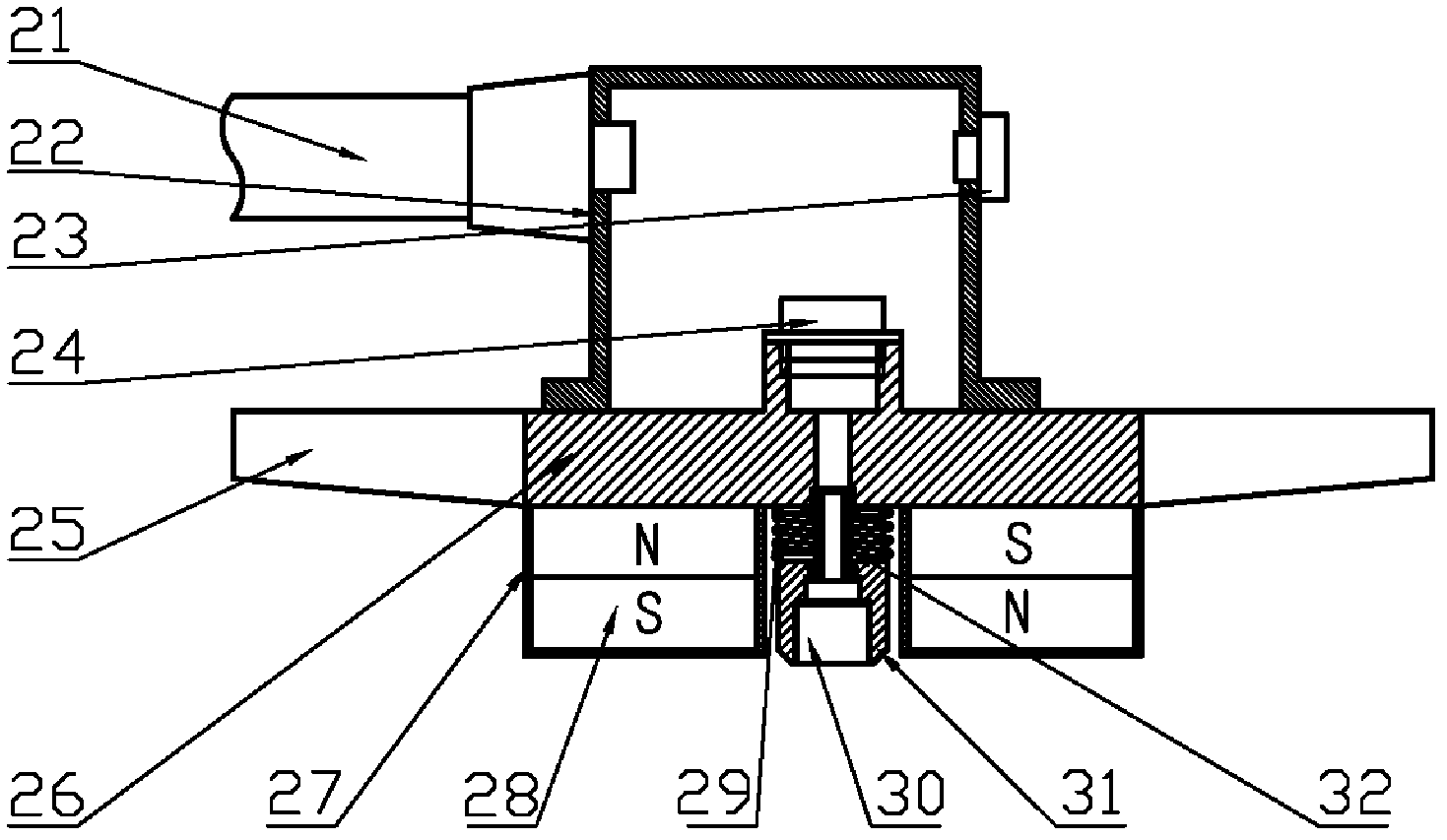 Detecting device of storage tank soleplate