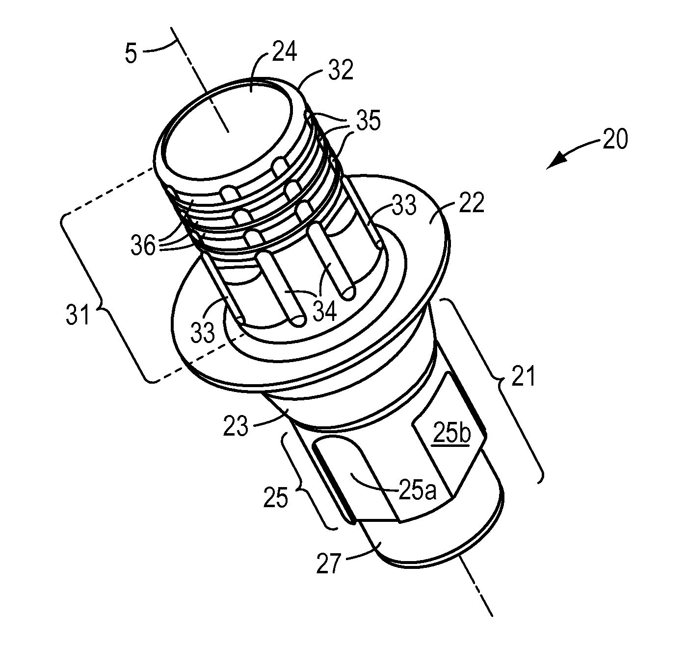 Abutment inlay