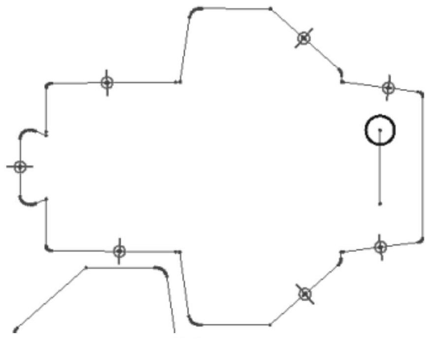 Rapid breakpoint batch copying method and device applied to laser die cutting technology