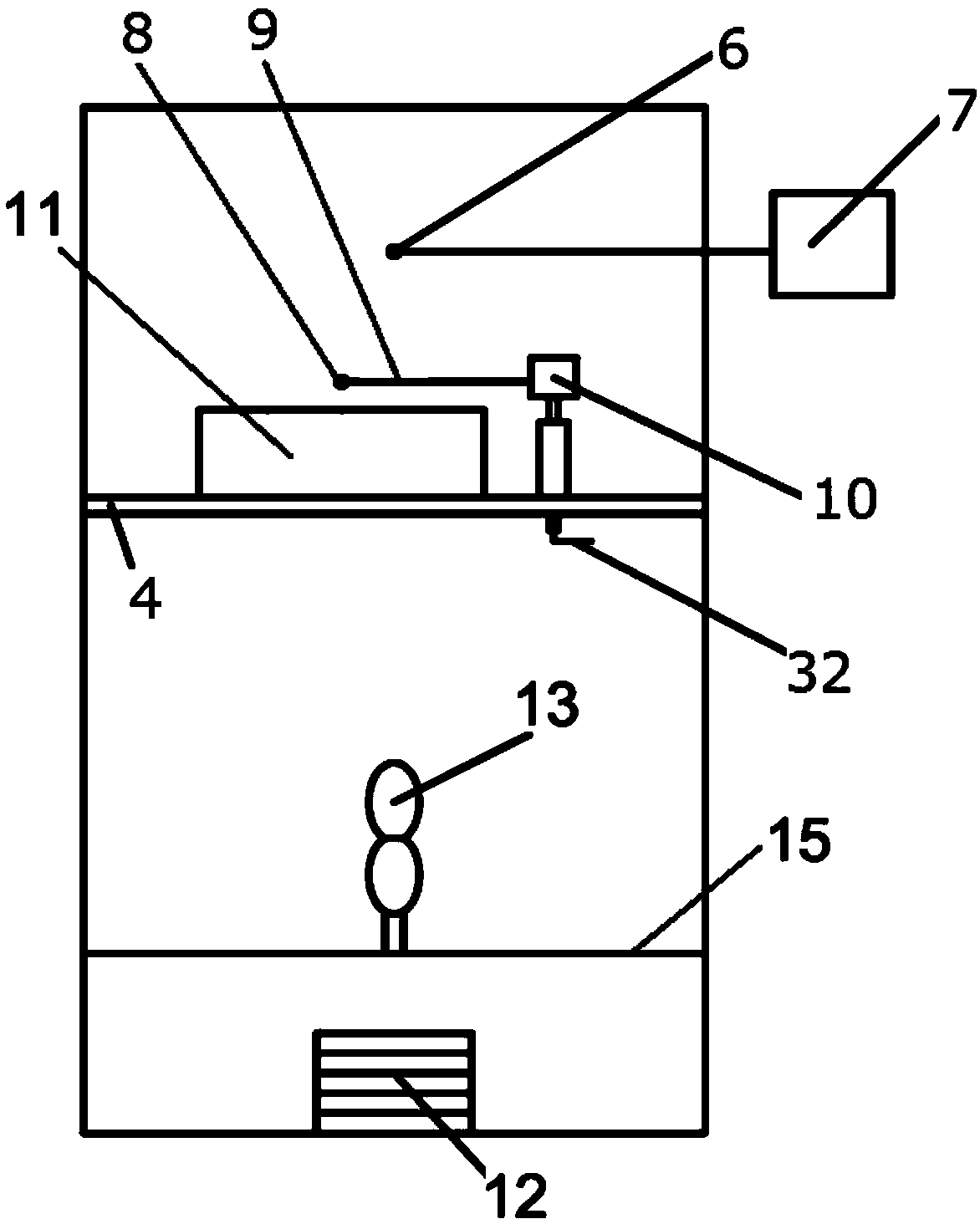 Method for measuring thickness of heat-and-mass transmission thin layer on timber surface in drying process