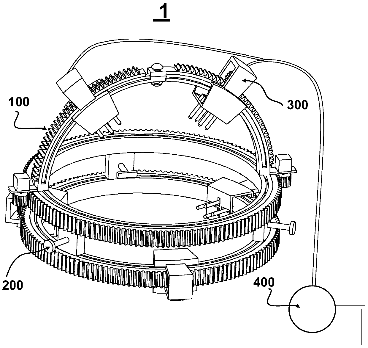 Head massaging device