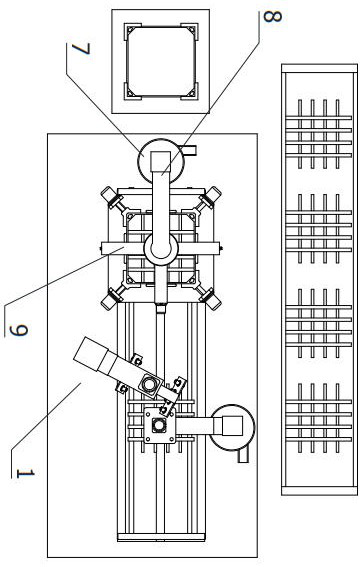 Welding equipment for automatically and efficiently welding reinforcing steel bars to invisible well lid