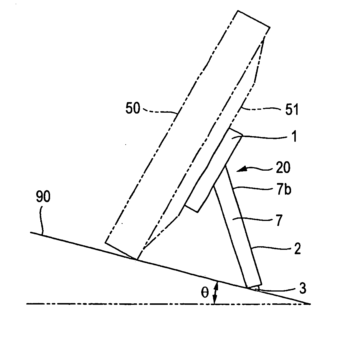 Support structure for liquid crystal television receiver and support structure for display device