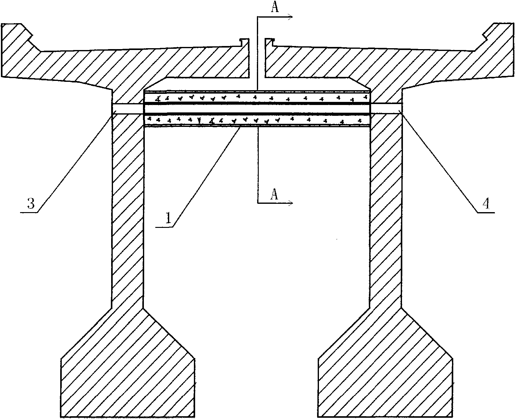 Construction method for transversely strengthening railway bridge by utilizing prestressing steel structure