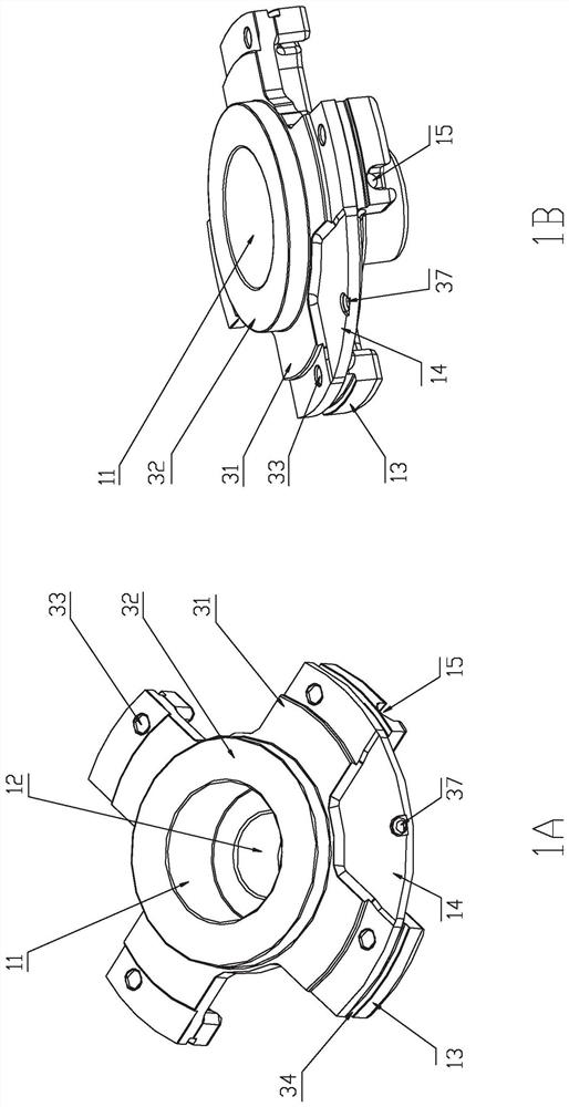 Bearing seat and horizontal scroll compressor