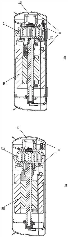 Bearing seat and horizontal scroll compressor