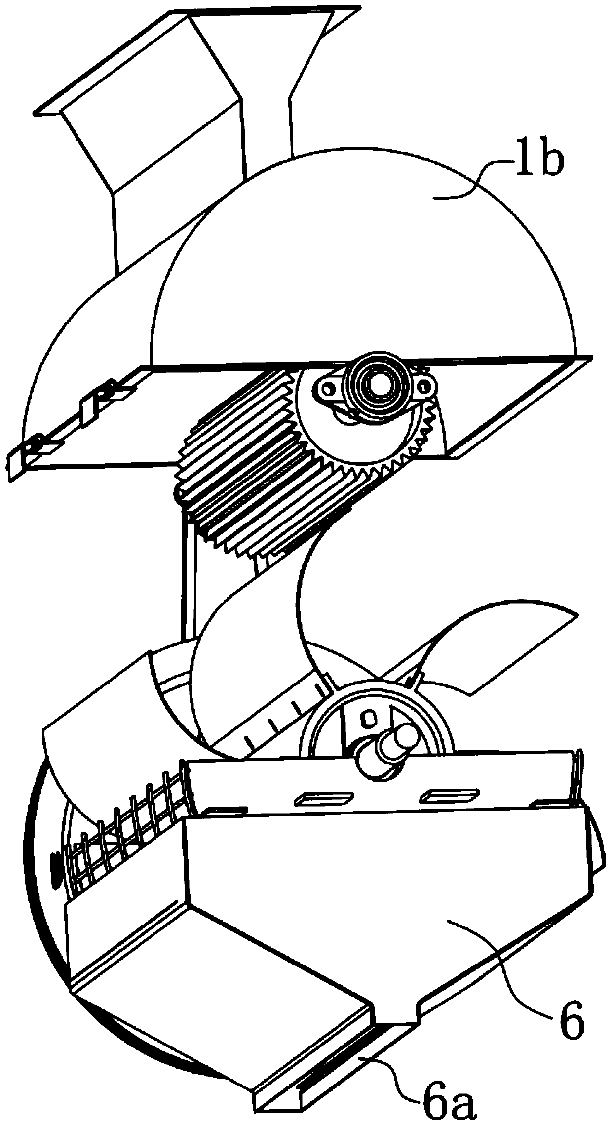 Shelling device aiming at Chinese chestnuts